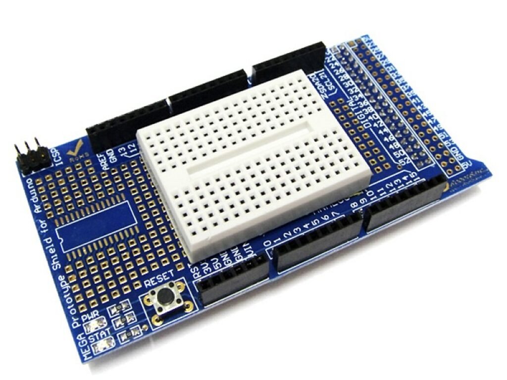 Arduino Mega Proto Shield Prototype Expansion Board with Breadboard