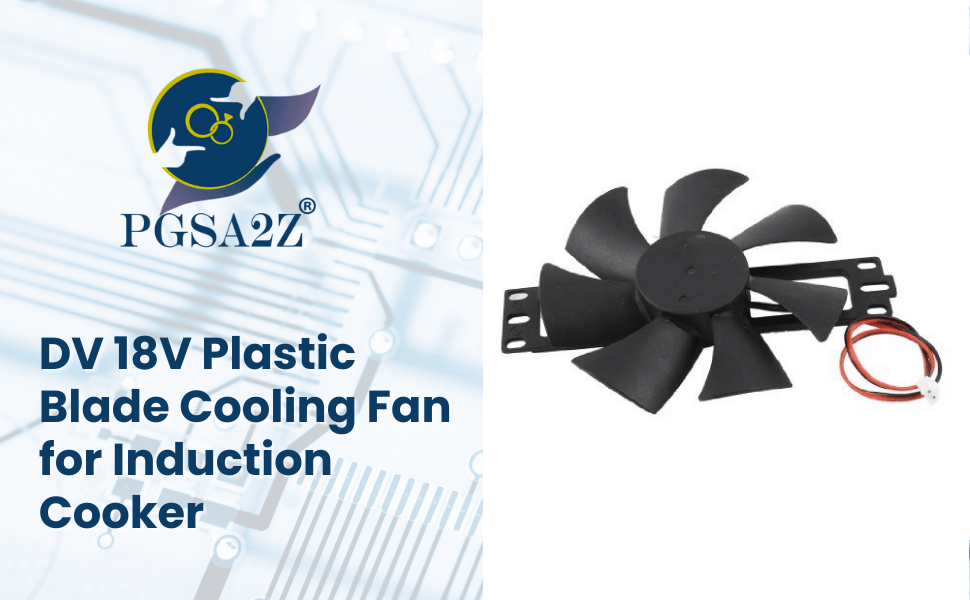 Dc 18V Plastic Cooling Fan For Induction Cooker (Black) …