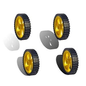 Plastic Toy Car Tire Wheel, Smart RC Car Robot Tyre's 1.7 inch (1Pcs)