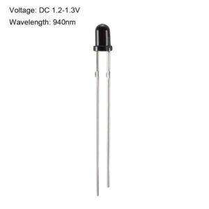 IR LED - Black- 3mm (Pack of 20)