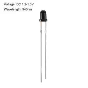 IR LED - Black- 3mm (Pack of 50)