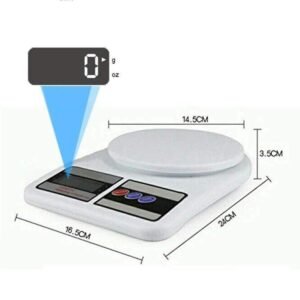 1g-10kg White Digital Weighing Scale