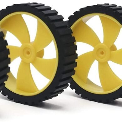 Plastic Toy Car Tire Wheel, Smart RC Car Robot Tyre's 1.7 inch (1Pcs)