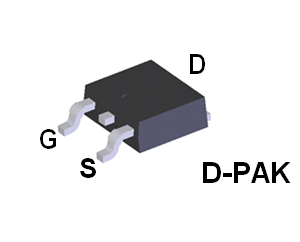 D1N60 0.8A 650V MOSFETS TO-252B Fast Switching (Pack of 5)