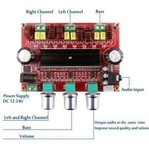 DC12-24V TPA3116D2 2.1 Channel Digital Subwoofer Power Amplifier Board