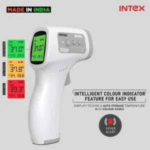 White & Grey Non Contact Digital Infrared Thermometer Temperature Gun with LCD Display