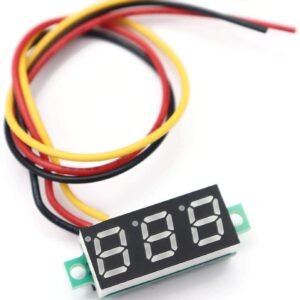 0.28 Inch 0-100V Three Wire DC Voltmeter Red
