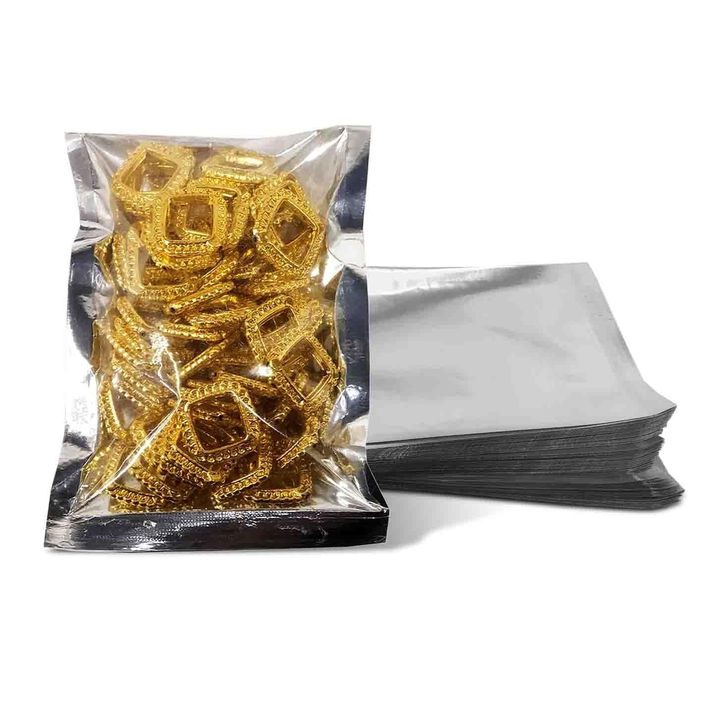 Silver Pouch One Side Clear Pouch 3" X 4" ( Pack of 1Kg )
