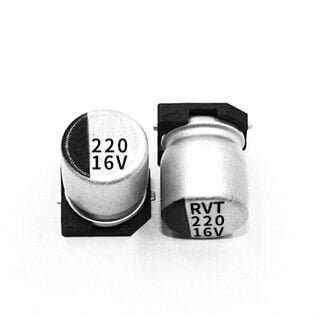 220uF 16V Electrolytic Capacitor - SMD (Aluminium Can)