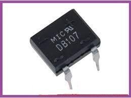 DB107 1000V 1A Single Phase Glass Passivated Bridge Rectifier (Pack of 5)