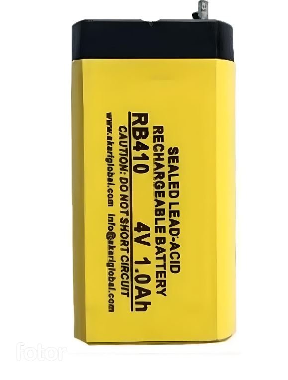 RB410 Rechargeable Battery 4 Volt (1.0Ah) Akari Sealed Lead Battery