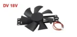 DC 18V Plastic Cooling Fan (Black) - Image 4
