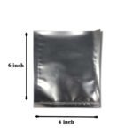 Silver Pouch One Side Clear Pouch 4" X 6" ( Pack of 1Kg ) - Image 3