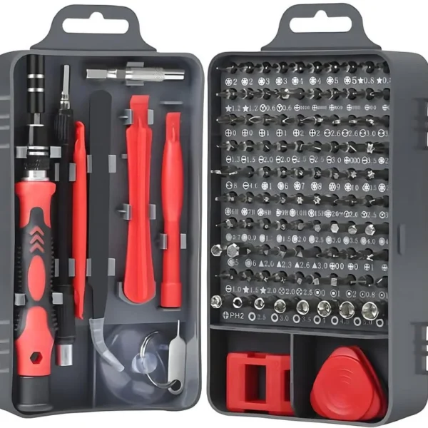 Screw Driver Tool Set Kit, Tool Kit, 115 in 1 Screwdriver Set, Electronics Magnetic Repair Tool Kit with Case for Repair (Multicolor)