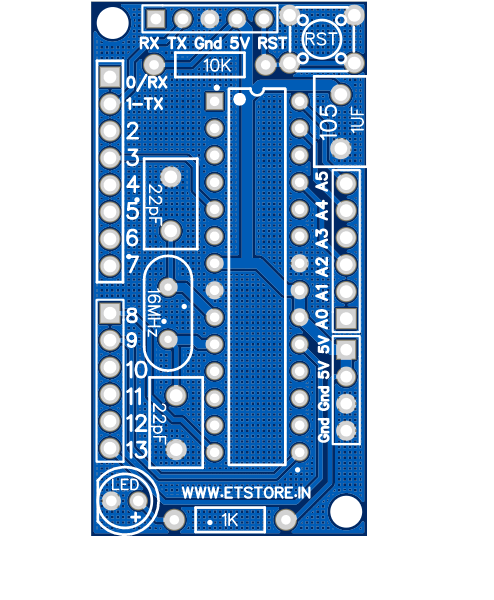 ATMEGA328 BREAKOUT BOARD