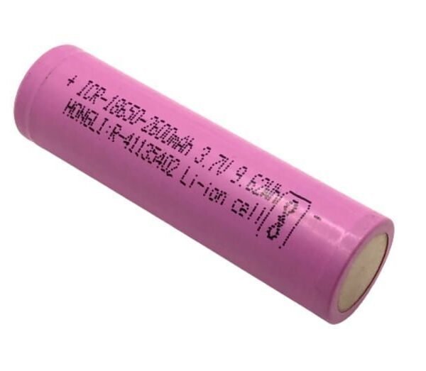 ICR18650 3.7V 2600mAh Rechargeable Li-ion Battery (Grade B)