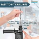 20mm 500W Rotary Hammer Drill Machine with 3 Pieces Drill Bits - Image 5