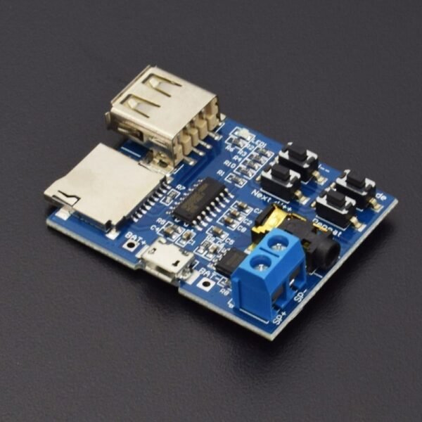 MP3 decoder card USB module comes with power amplifier