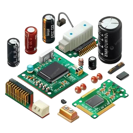 Active electronic components on a PCB